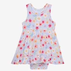 Posh Peanut Twirl bodysuit dress 3-6months